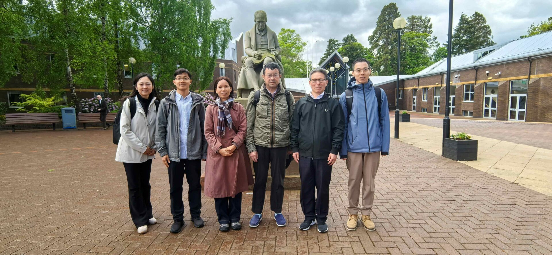 Professors Liu, Zhang, and Huo visiting Herio-Watt University on 14 May 2026